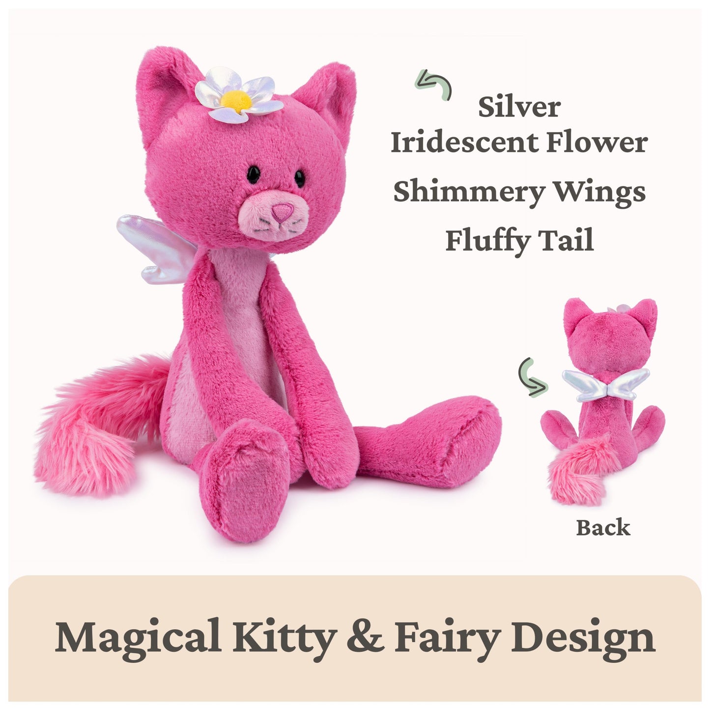 GUND Maeve Rose Kitten Take-Along Friends 15-Inch Plush Toy for Ages 1+
