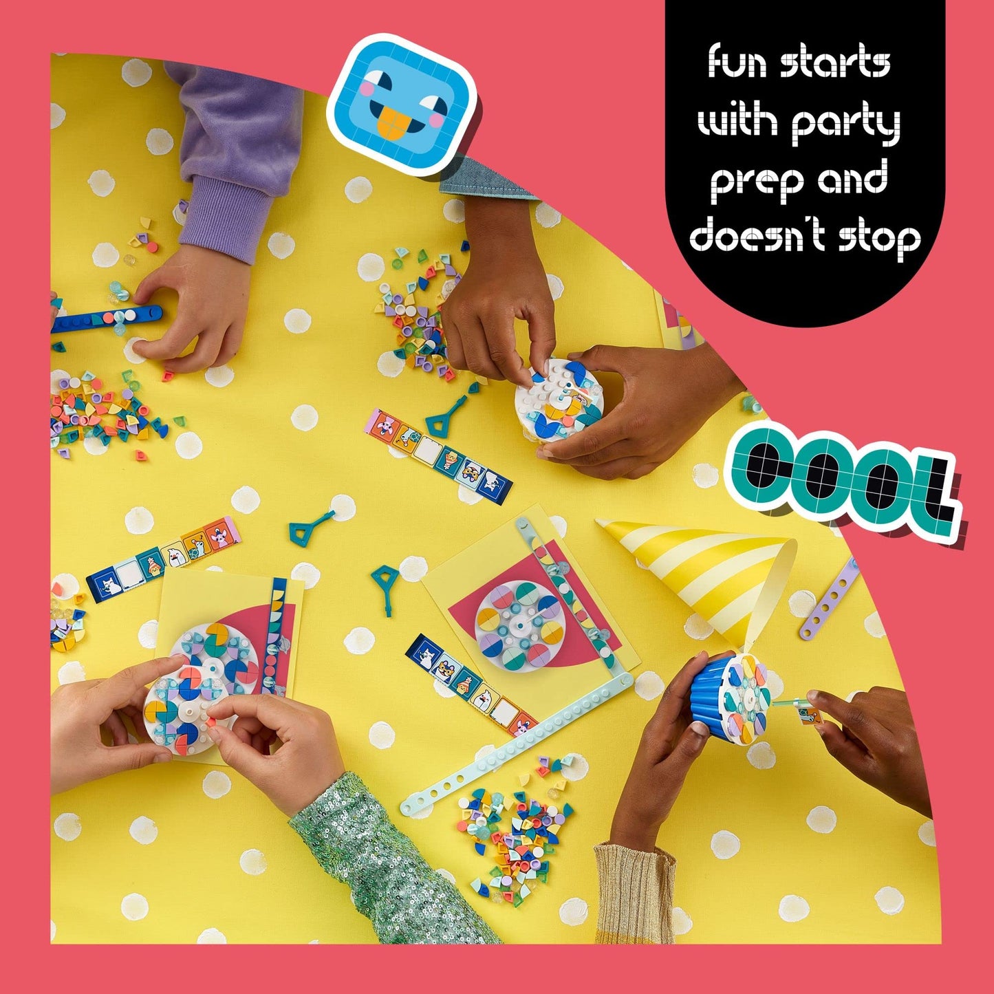 LEGO DOTS Ultimate Party Kit 41806 Arts & Crafts Kit Perfect for Kids Birthday Party Age 6-10, Party Bag Fillers, Birthday Party Games and Crafts with