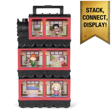 Wizarding World Harry Potter, Micro Magical Moments Hogwarts Express Collectibles Display & Carrying Case with 3 Figures, Kids Toys for Ages 6 and up