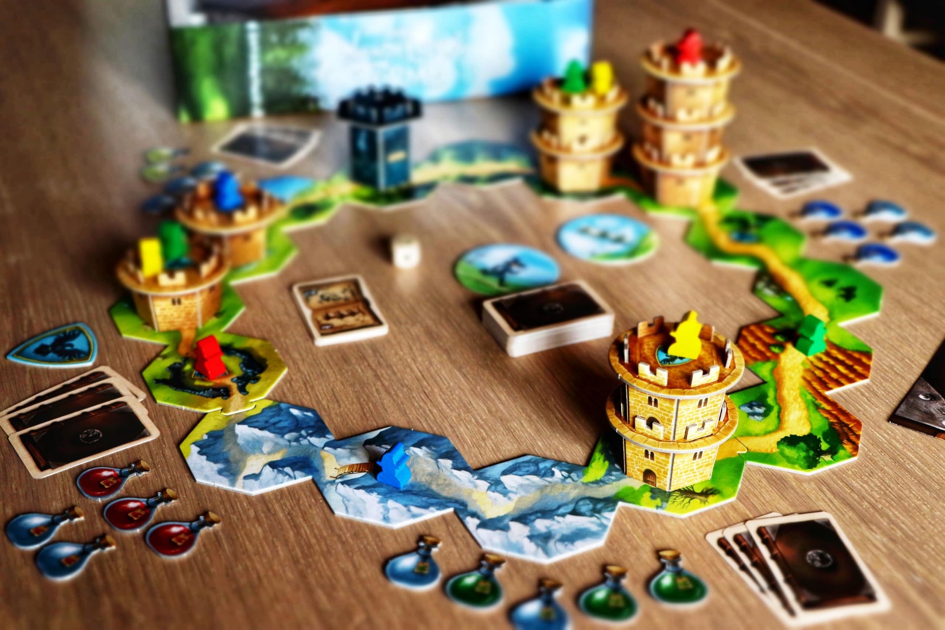 Capstone Games Wandering Towers Strategy Board Game for 1-6 Players, Magical Tower Movement and Tactical Planning, Competitive and Replayable Fantasy