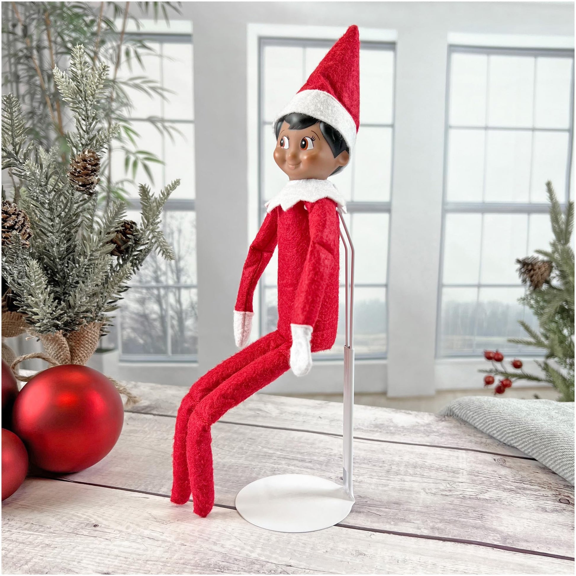 Plymor DSP-5125W White Adjustable Doll Stand, fits 10, 11, and 12 inch Slim Waist Dolls, Waist is 1.125" - 1.5" wide, 3.25" - 4" around
