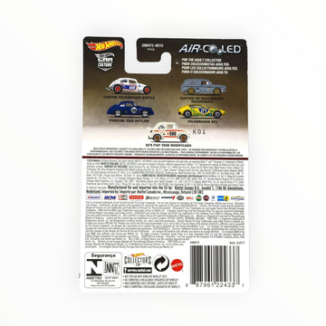 Hot Wheels Porsche 356A Outlaw, [Blue] Air Cooled 3/5