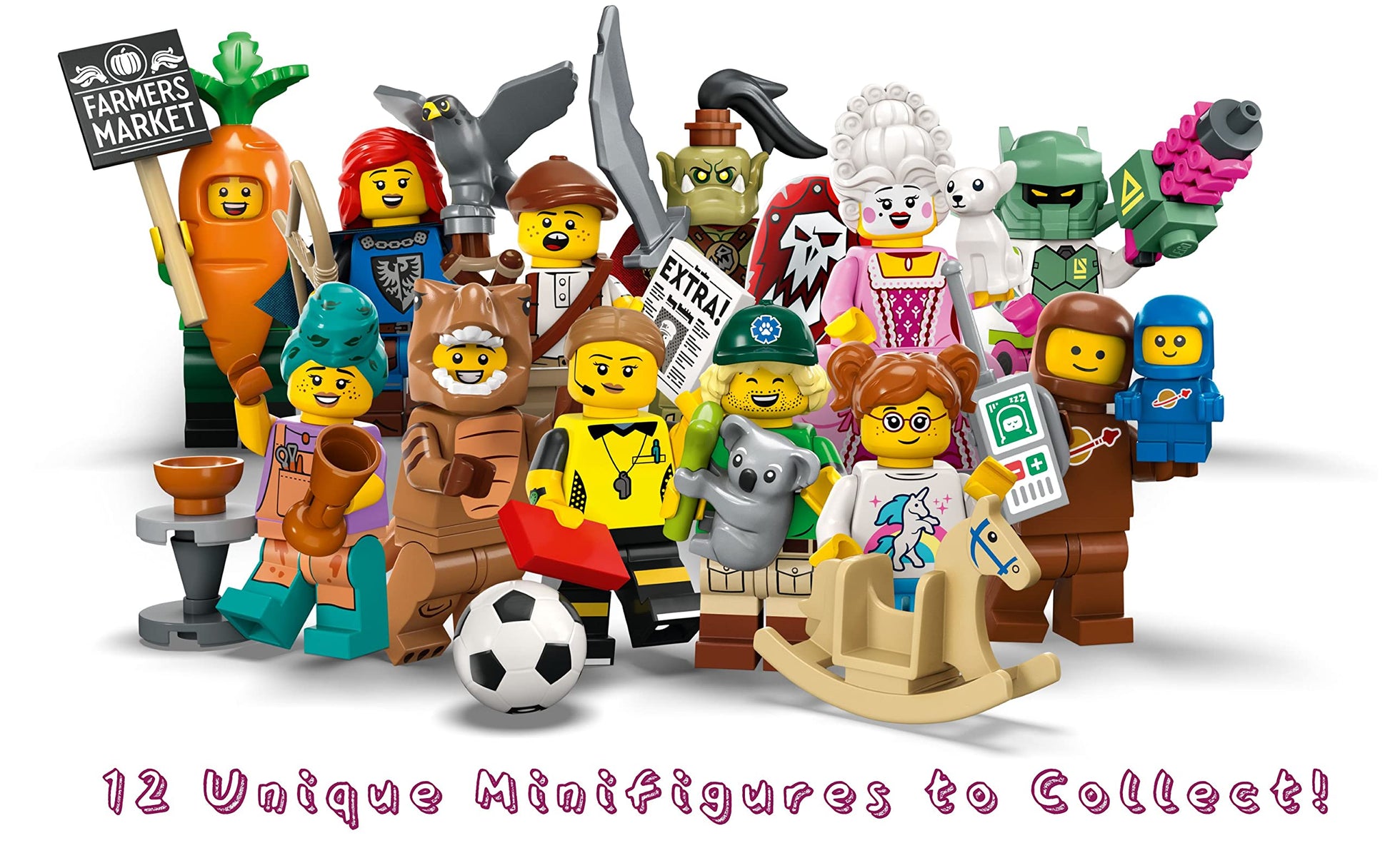 LEGO Collectable Minifigures Series 24 - Brown Astronaut and Spacebaby 71037
