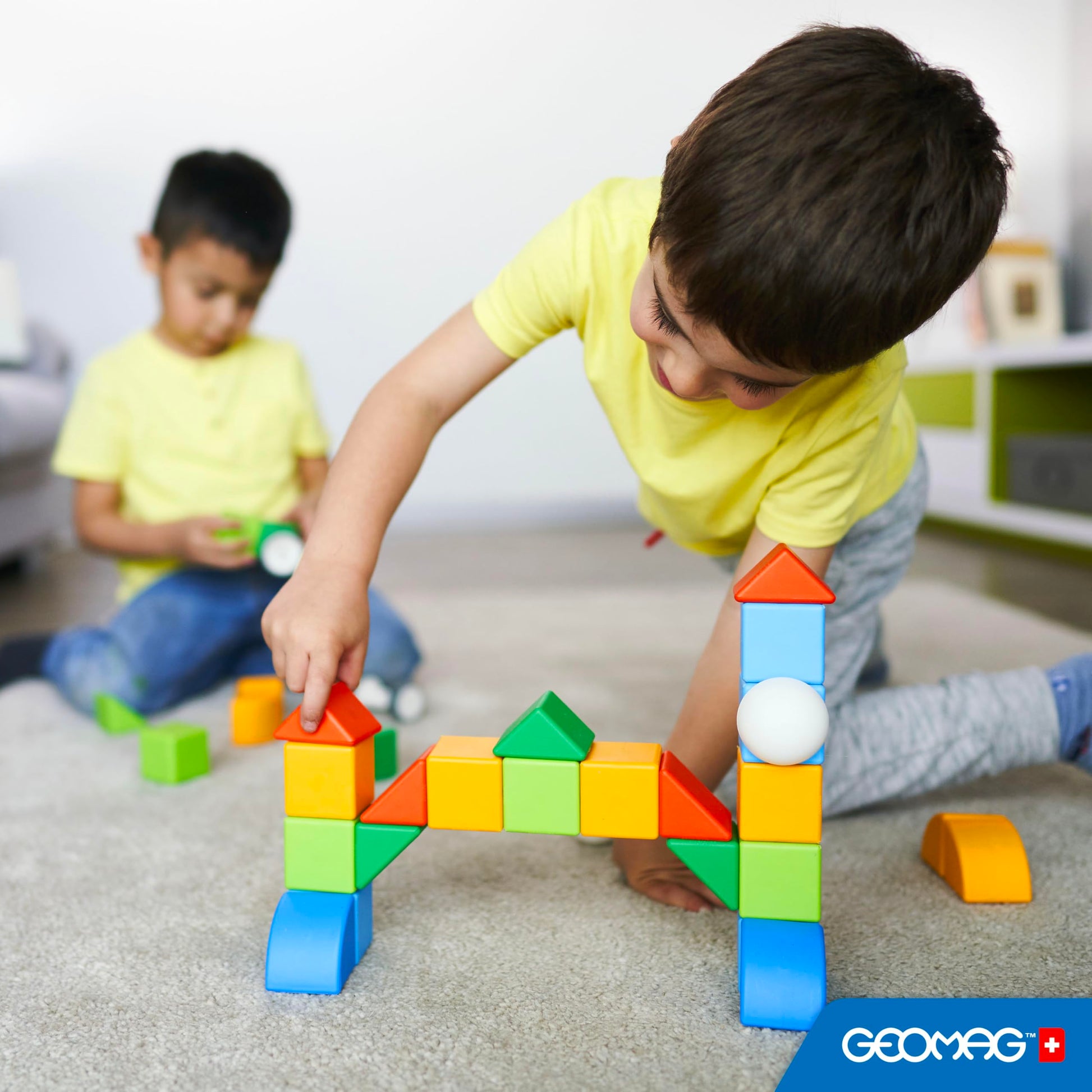 Geomag Magicube Magnetic Blocks for Toddlers Ages 1-5 | Swiss-Made STEM Building Toy Sets | Multiple (MAGICUBE_32PCS)