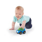 Oball Easy Grasp Rattle & Roll BPA-Free Push Car Infant Crawling Toy and Teether, 1 Pack, Age 3 Months and up, Color May Vary