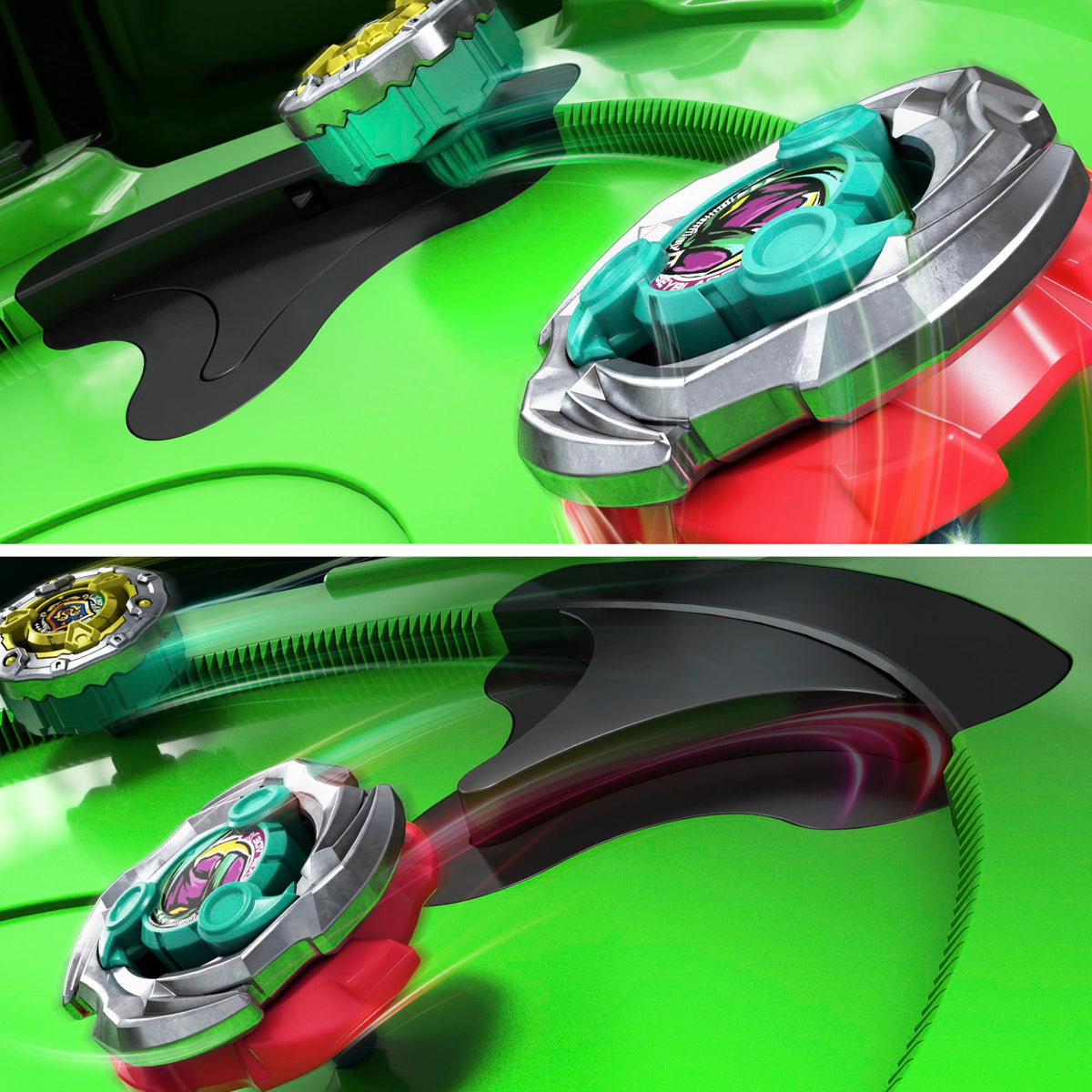 Beyblade X Sneak Attack Battle Set with Beystadium Arena, Rampart Aegis GB & Cutter Shinobi LF, 2 Right-Spinning Takara Tomy Battling Tops Game Toys