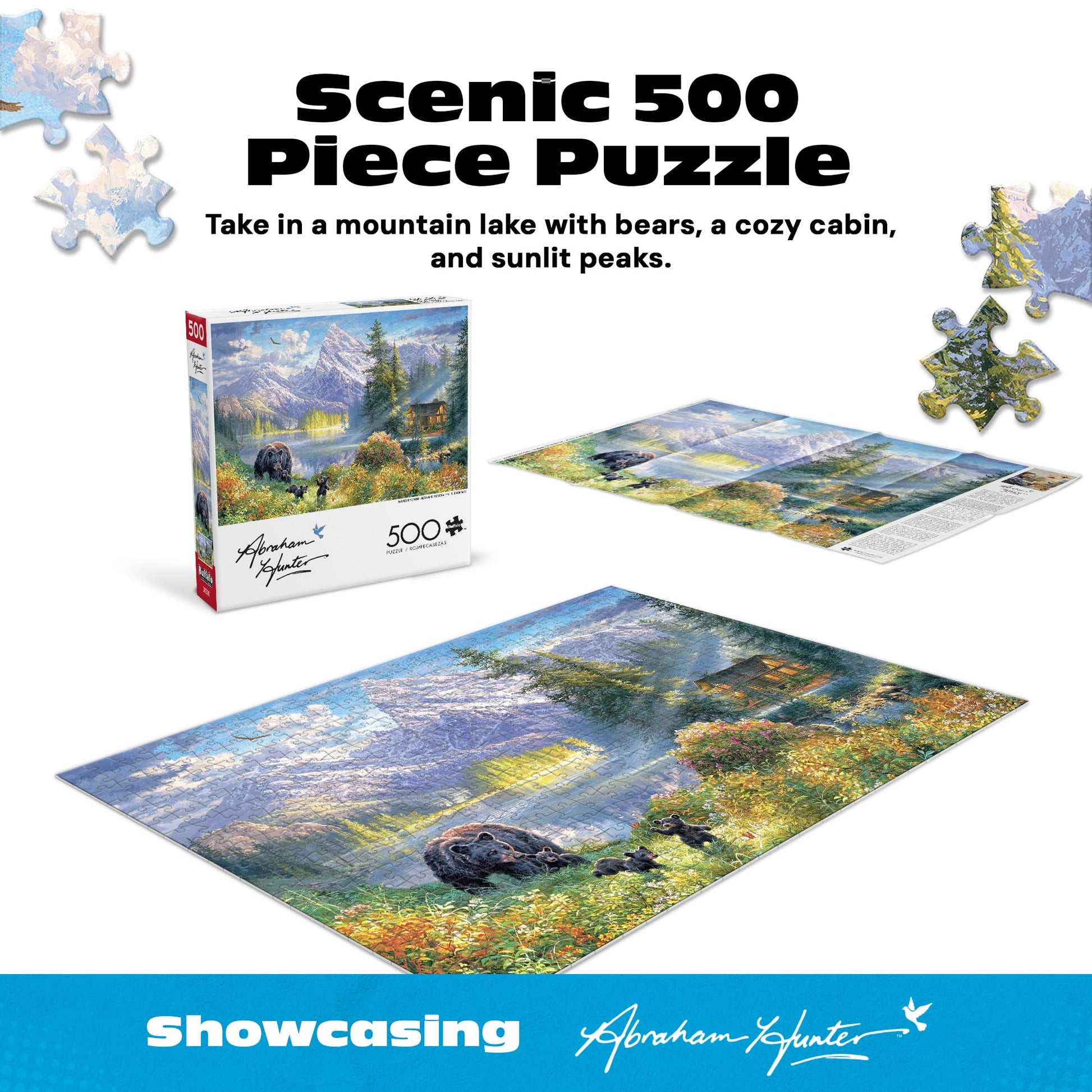 Buffalo Games - Mountain Morning - 500 Piece Jigsaw Puzzle for Adults