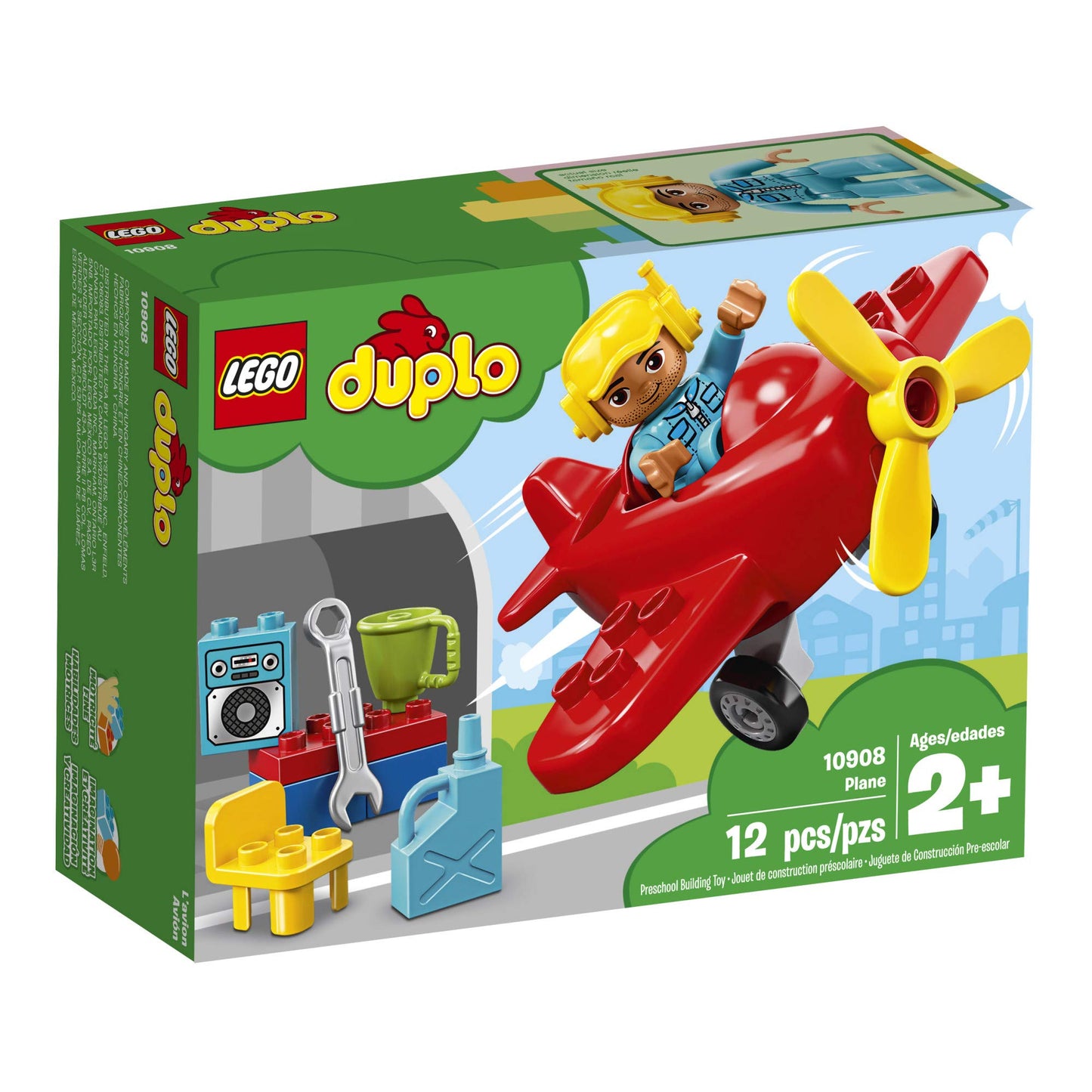 LEGO DUPLO Town Plane 10908 Building Blocks (12 Pieces)