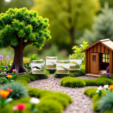 1Pc Fish Tank Toy, 1:12 Scale Miniature Dollhoue Accessories, Resin Dollhouse Fish Tank Accessories for Garden Scene Decor, Dollhouse Accessories