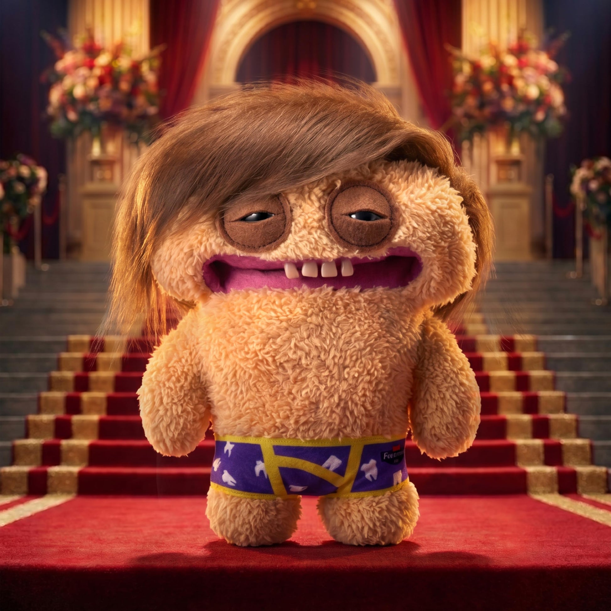 Fuggler Fugg Stars Series 2 9 Inch Plush Collectible Toy (Fuggbieb) by ZURU Featuring Funny Ugly Monster Design with Wild Expressions, Unique