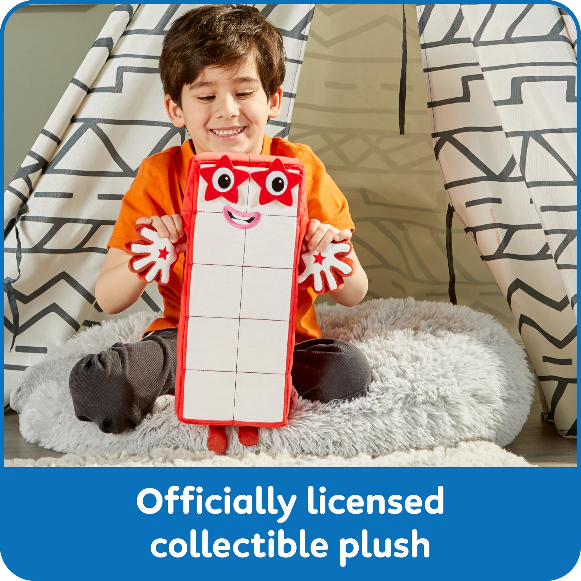 hand2mind Numberblock Ten Playful Pal, Plush Figure Toys, Numbers for Toddlers, Cute Stuffies, Preschool Math Learning Toys, Stuffed Animal, Small