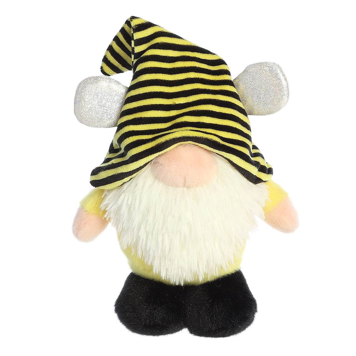 Aurora Vibrant Spring The Gnomlinis Bee Gnome Stuffed Animal - Decorative Charm - Endless Fun - Yellow 7.5 Inches
