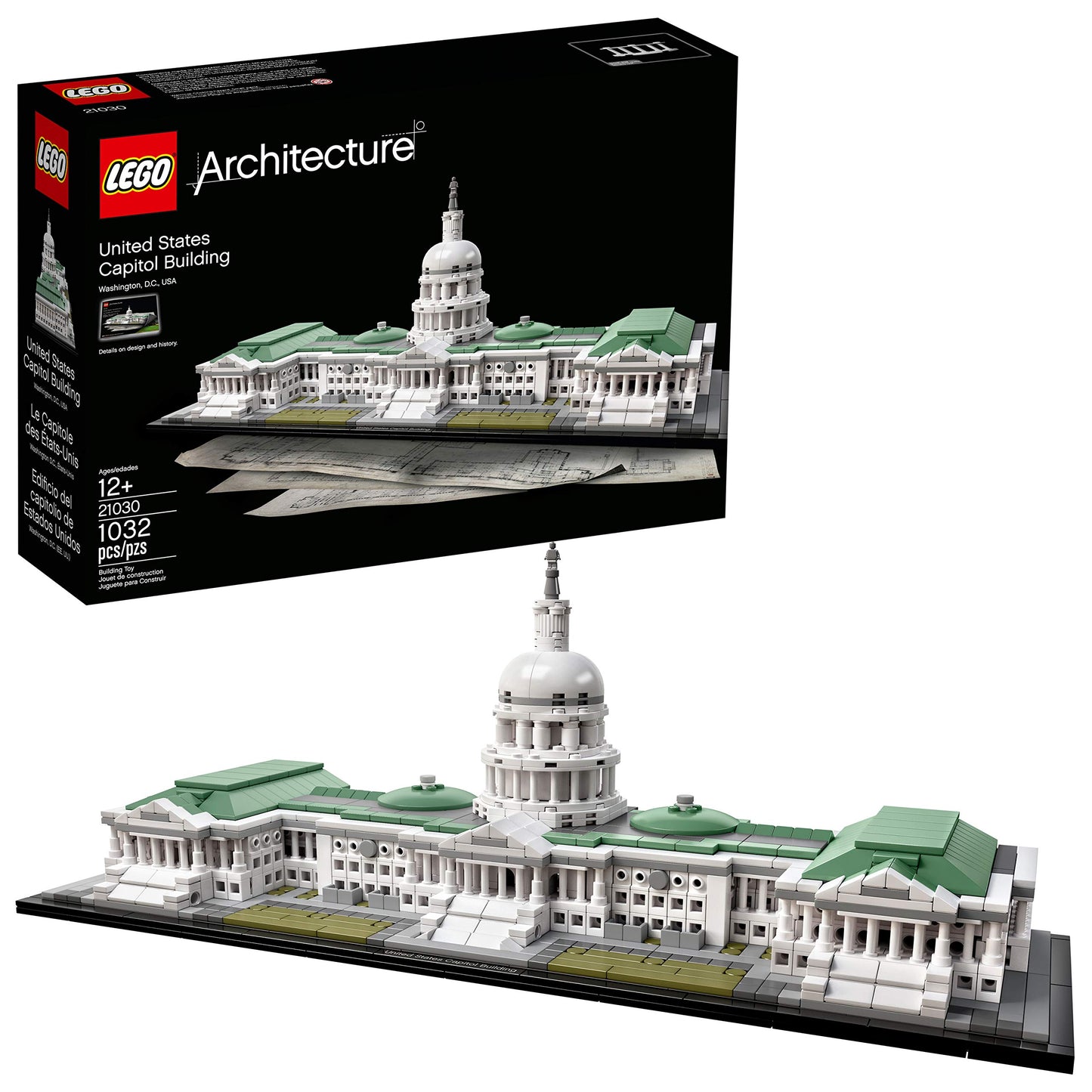 LEGO Architecture 21030 United States Capitol Building Kit (1032 Pieces)