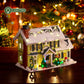 Christmas Holiday House Building Set, LED DIY Christmas Holiday Snow Village, Christmas House Compatible with Lego Gifts for Boys, Girls, Family,