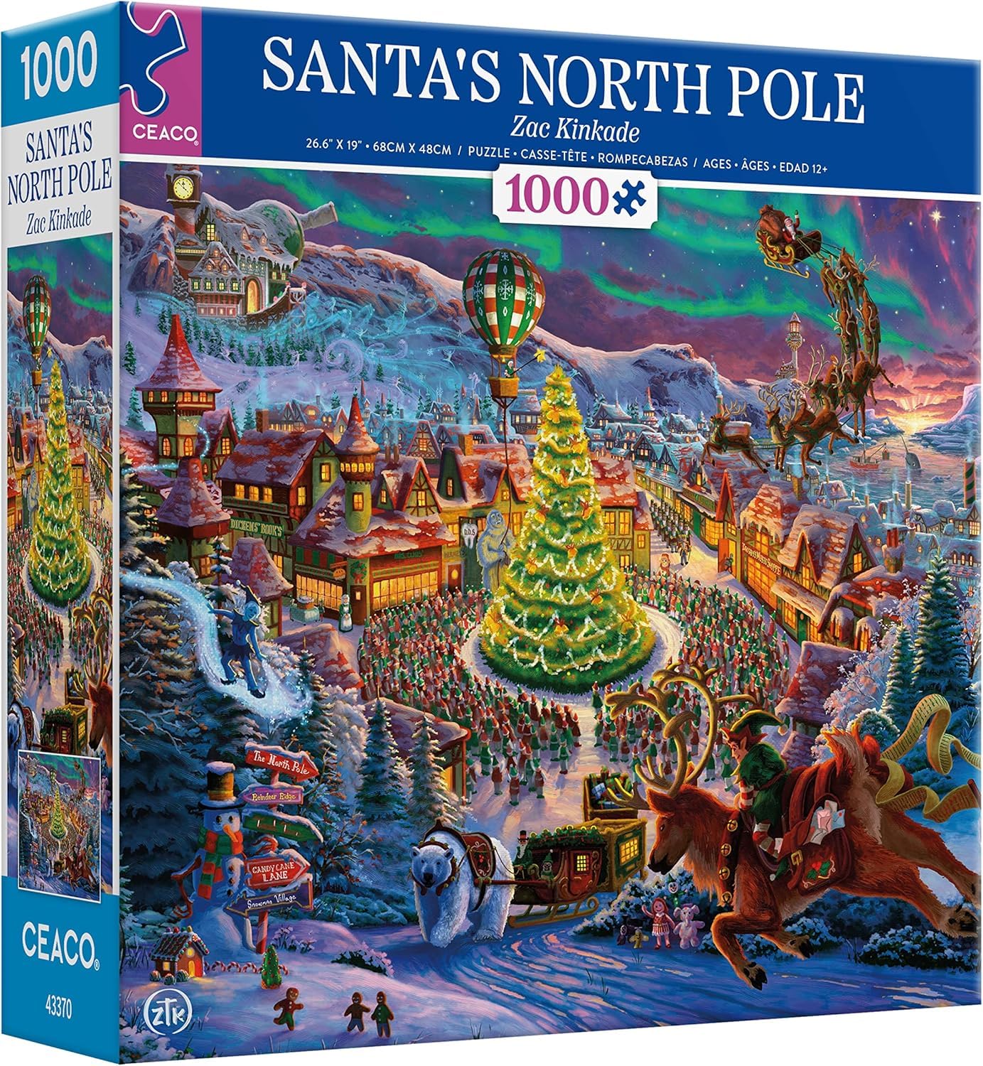 Ceaco - Santa's North Pole - 1000 Piece Christmas Jigsaw Puzzle