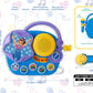 eKids Ms Rachel Karaoke Microphone with Boombox for Fans of Toddler Toys, Kids Karaoke Machine with Built in Music, Great Gifts for Kids