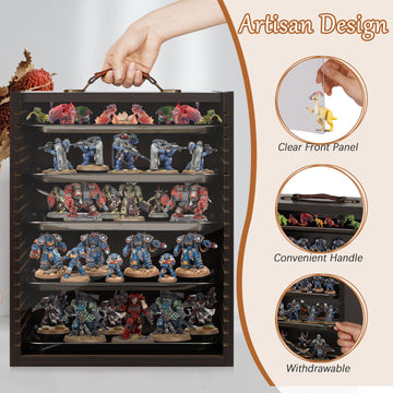 Cathyeen Miniature Display Case Display Cases for Collectibles Miniatures Storage Case Display Shelves Shelf for Collectibles for Mini Action Figures