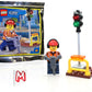 LEGO City Minifigure - Construction Worker/Builder with (Traffic Light and Jackhammer) Foil Pack