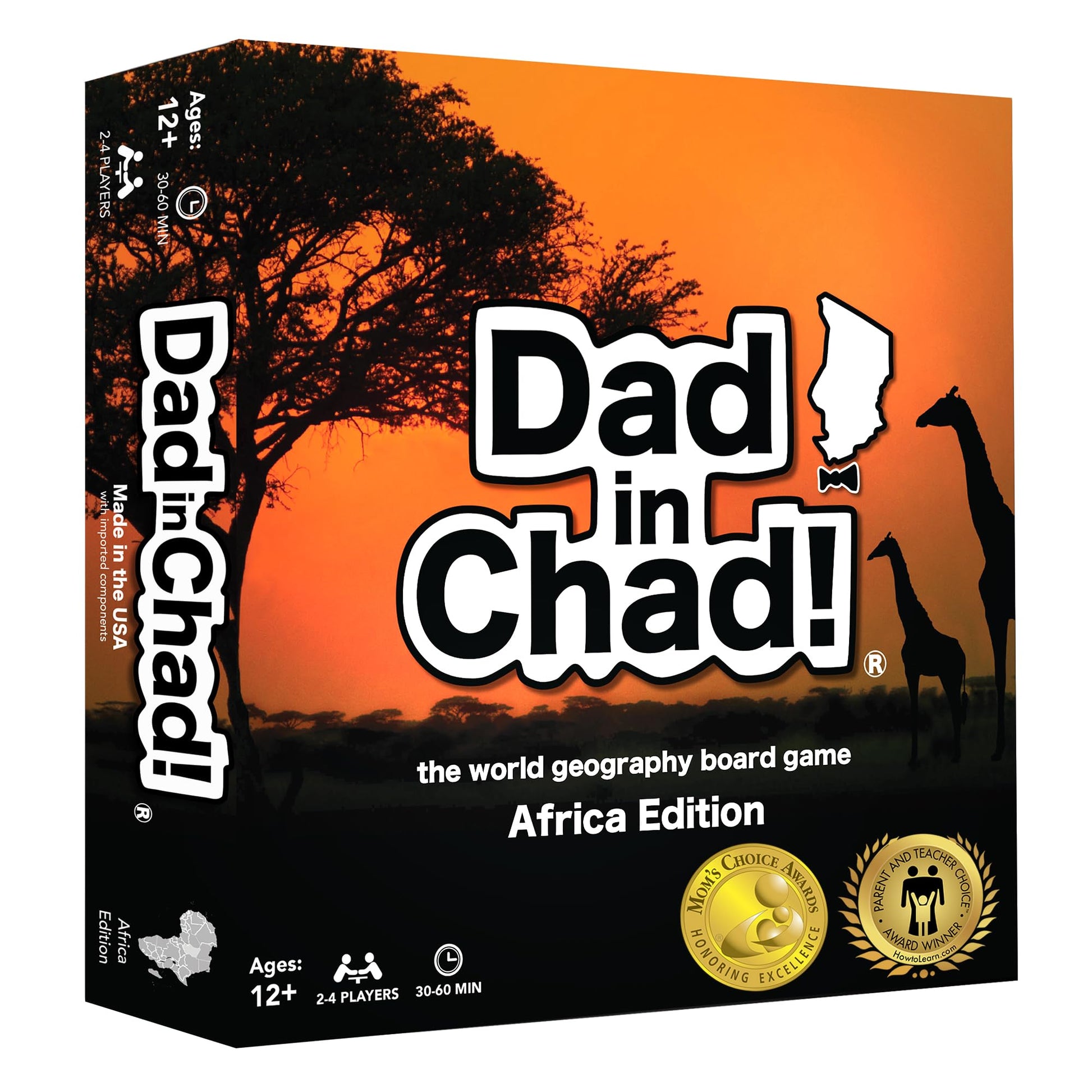 Dad in Chad Award-Winning Family Game Night Geography Board Game | Ages 12+
