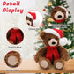 Made By Aliens Christmas Junior Teddy Bear Stuffed Animal - Adorable Xmas Plush Toy with Hat and Scarf - Soft and Cuddly Winter Companion for Kids