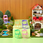 5 Pcs Colourful Simulation Mini Folding Back Small Chair,Miniature Scene Accessories,Miniature Plastic Furniture Accessories Scene Props for Micro