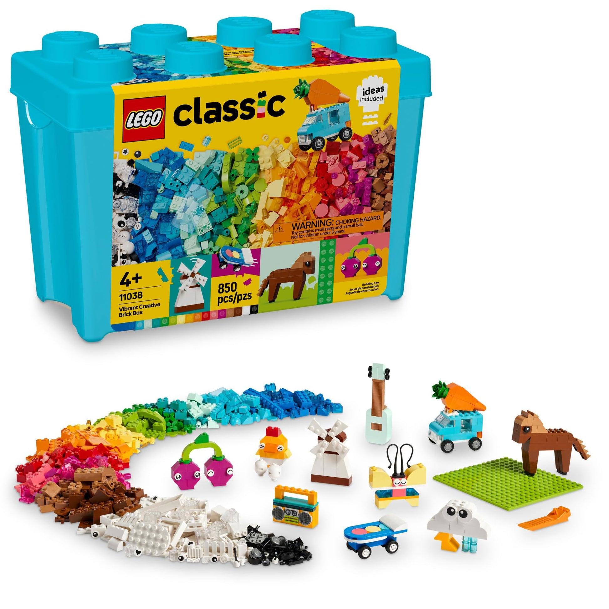 LEGO Classic Vibrant Creative Brick Box Building Blocks - Sensory & Learning Toys for Boys & Girls, Ages 4+ Years - Pretend Play Preschool Toys - Gift