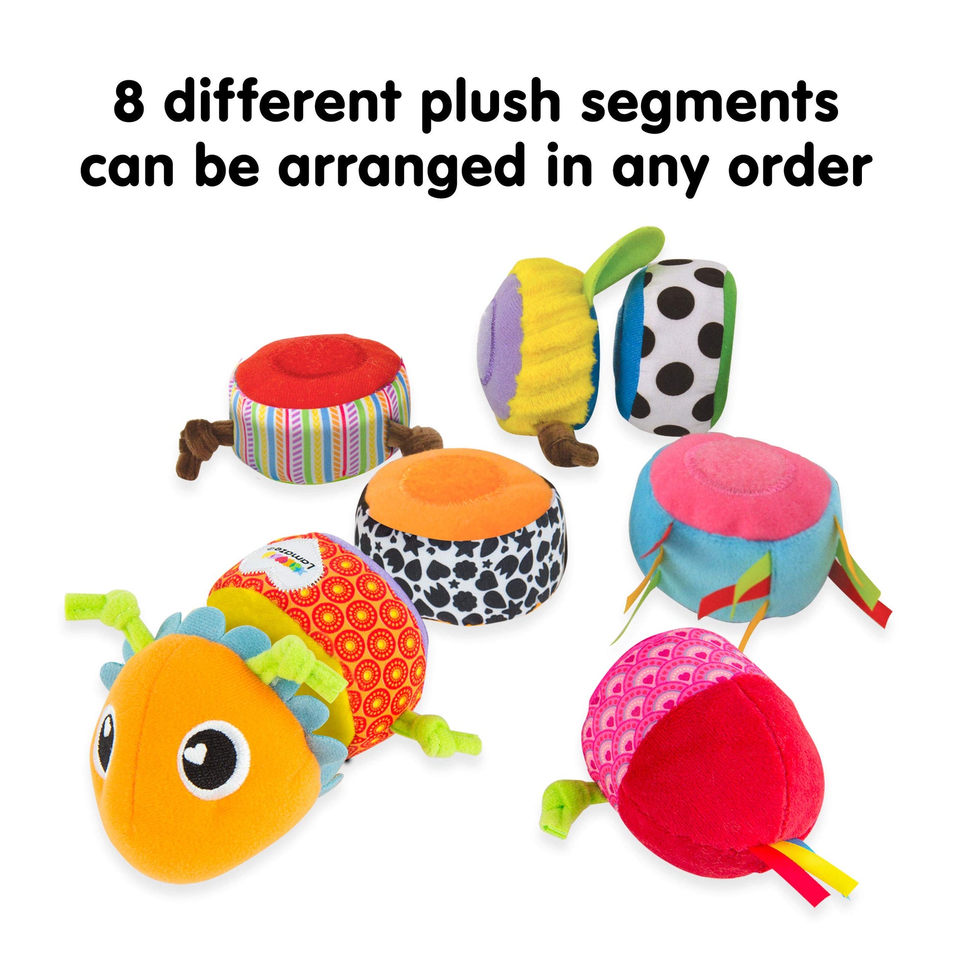 Lamaze Mix & Match Plush Toy Caterpillar Baby Toy Puzzle For Sensory Play
