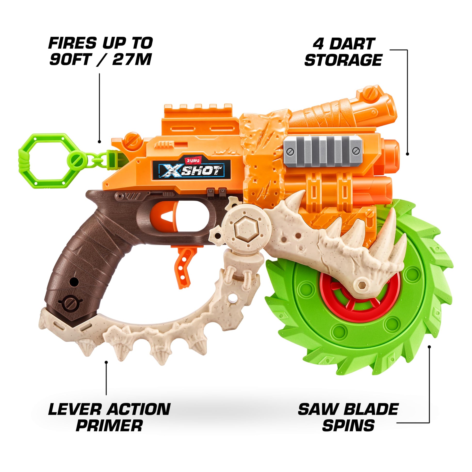 XSHOT Insanity HorrorFire Reaper X Twin Pack by Zuru with 16 Darts, Air Pocket Technology Darts and Dart Storage, Outdoor Toy for Boys and Girls