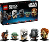 LEGO Star Wars BrickHeadz The Mandalorian & Grogu Allies & Villains - 661-Piece Buildable Figures Set with 5 Characters, Collectible Display Model