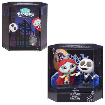 Disney Doorables Grand Entrance 3-inch Collectible Figures Jack Skellington and Sally, Kids Toys for Ages 5 Up, Amazon Exclusive by Just Play