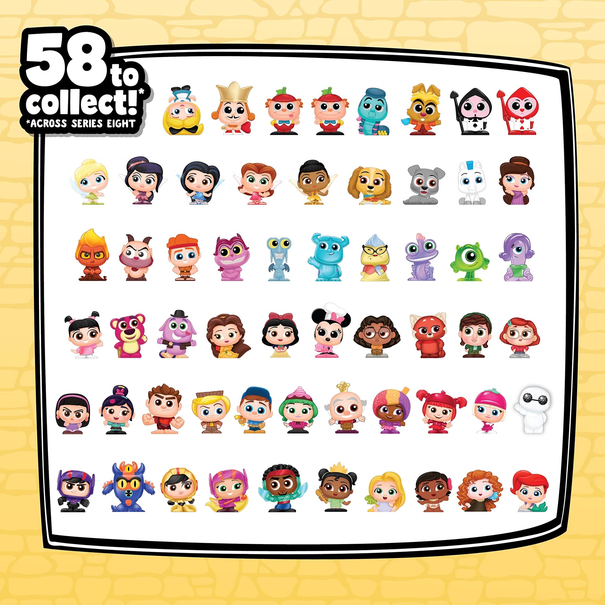 Disney Doorables Series 8 MINI Peek Mystery Pack [2 OR 3 Figures]
