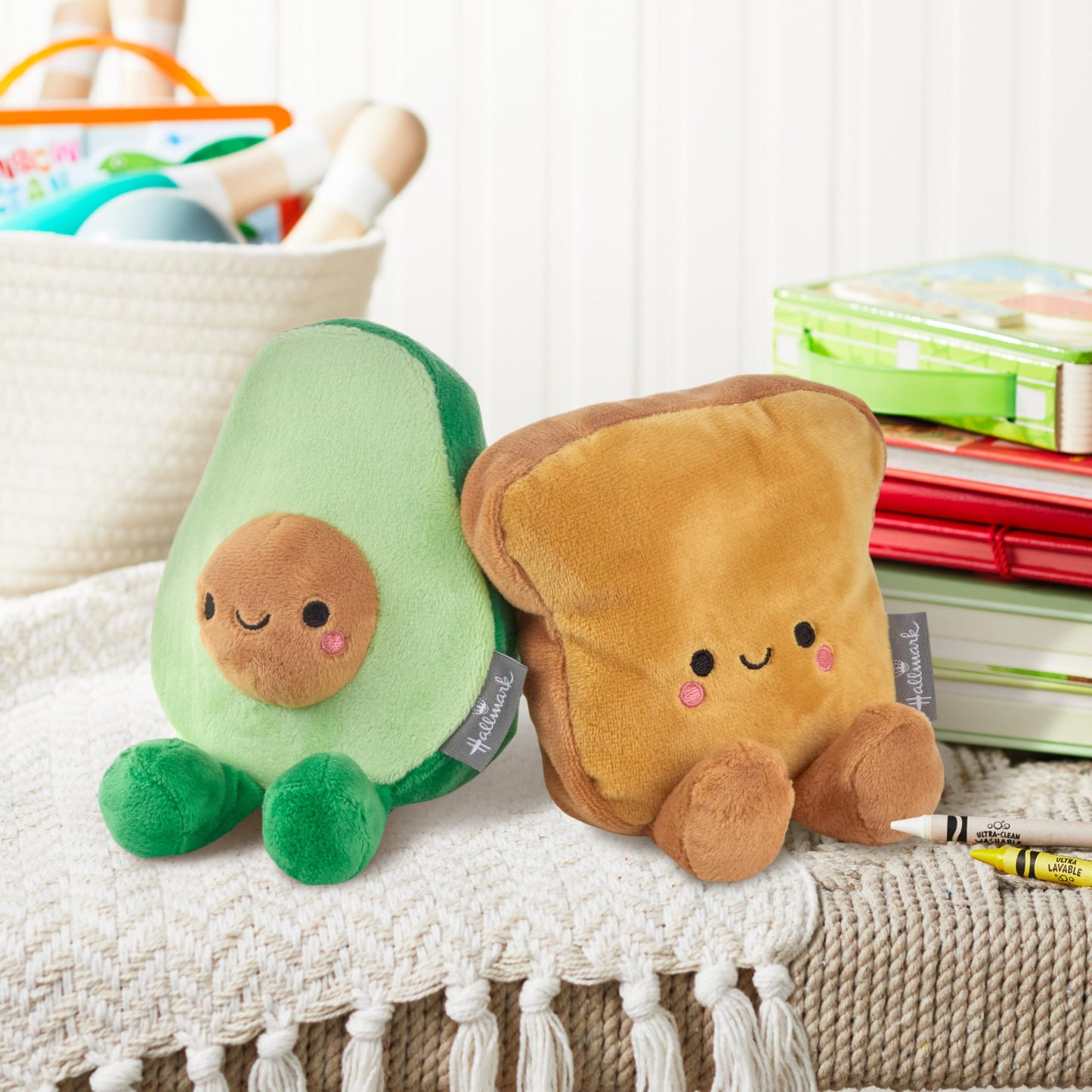 Hallmark Better Together Magnetic Plush (Avocado and Toast) 5" Stuffed Toys, Easter Gifts for Kids
