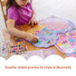 Melissa & Doug Puffy Sticker Activity Books Set of 3 - Dress-Up, Princess & Mermaid, with 208 Reusable Stickers and Fold-Out Scenes, Mess-Free Travel