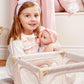 LullaBaby - 14-Inch Realistic Baby Doll & Accessory Bundle - Fair Skin Tone & Blue Eyes - Baby Doll Nursery Care Set - High Chair, Playpen & Jogger