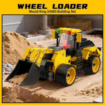 Mould King City Technik Wheel Loader Builidng Sets, MOC Construction Toy for boy Age 8-12, Engineering Farm Vehicle Model Kits with Articulated
