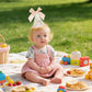 PUGPIU 1/2 Birthday Hat Girl Boy Half Decorations Adjustable - Princess Bow