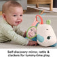 Fisher-Price Newborn Toy Planet Friends Tummy Time Roaming Rhino Plush with Sensory Activities for Babies Ages 0+ Months