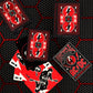 Bicycle ACDC Playing Cards, Features Iconic ACDC Song Titles and Band Designs, Red and Black, 1 Deck