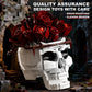 GHQYTPR Gothic Skull Rose Building Block Set 1249 Pcs Skeleton Flower Bouquet Model Kit for Adults & Teens Dark Aesthetic Room Decor Unique Halloween