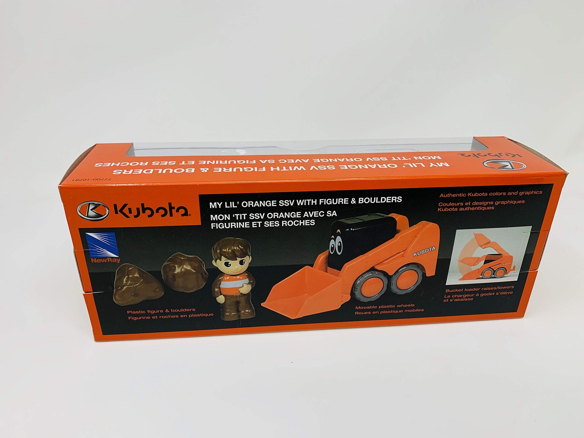 NewRay Kubota Pre-School Lil' Orange Skid Steer Play Set