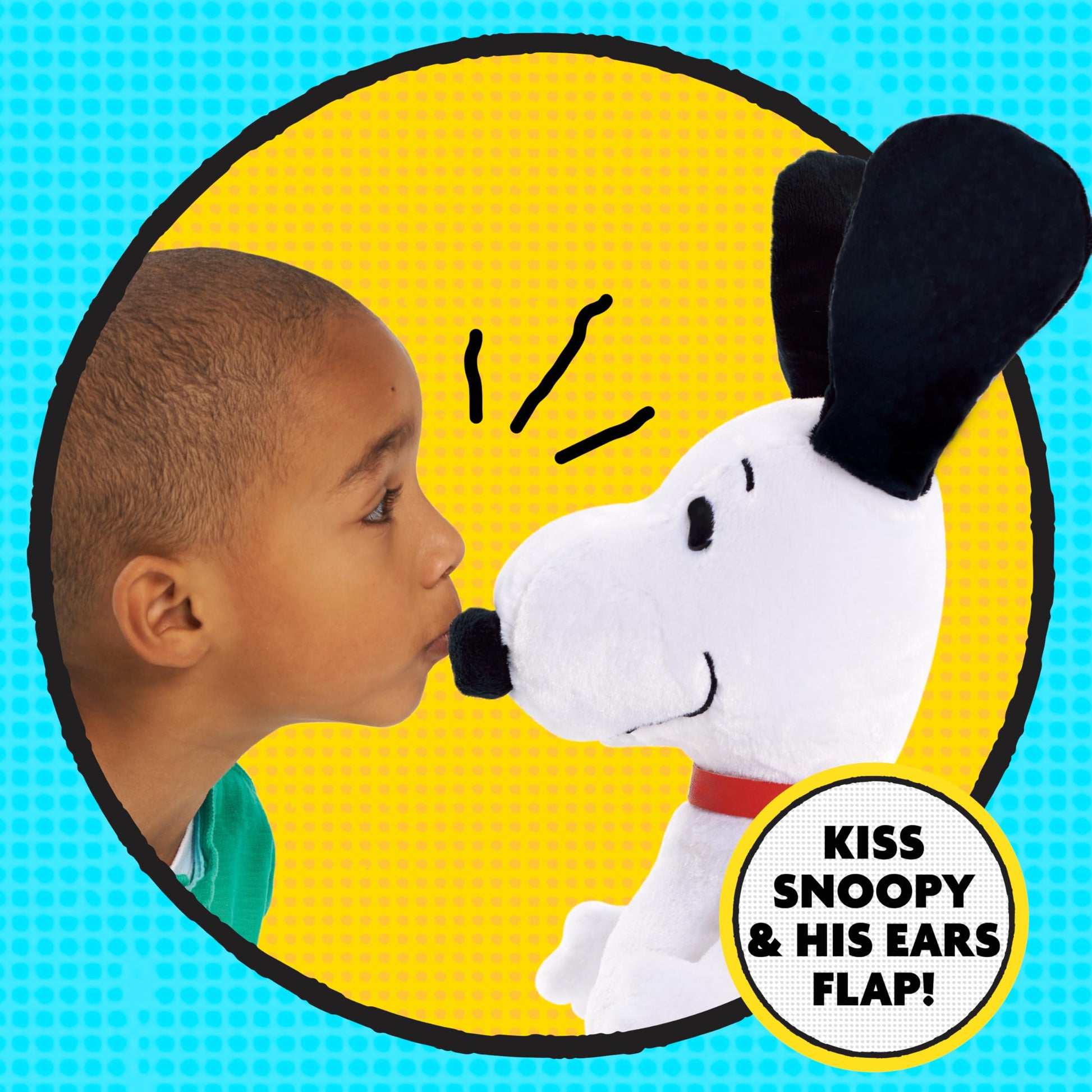 Peanuts Large 14" Snoopy Happy Dance Plush Interactive Toy with Music