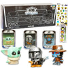 Star Wars Doorables Hyper Peek Set - Bundle with 2024 SDCC Exclusive 3 Doorables Mandalorian Mini Figures with Trading Cards Plus Stickers, More |