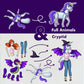 Cryptid Construction Kit Magnets - Build a Monster Set with 309,000+ Combos, Magnetic Book & Speech Bubbles - Funny Fridge Magnets for Kids & Adults