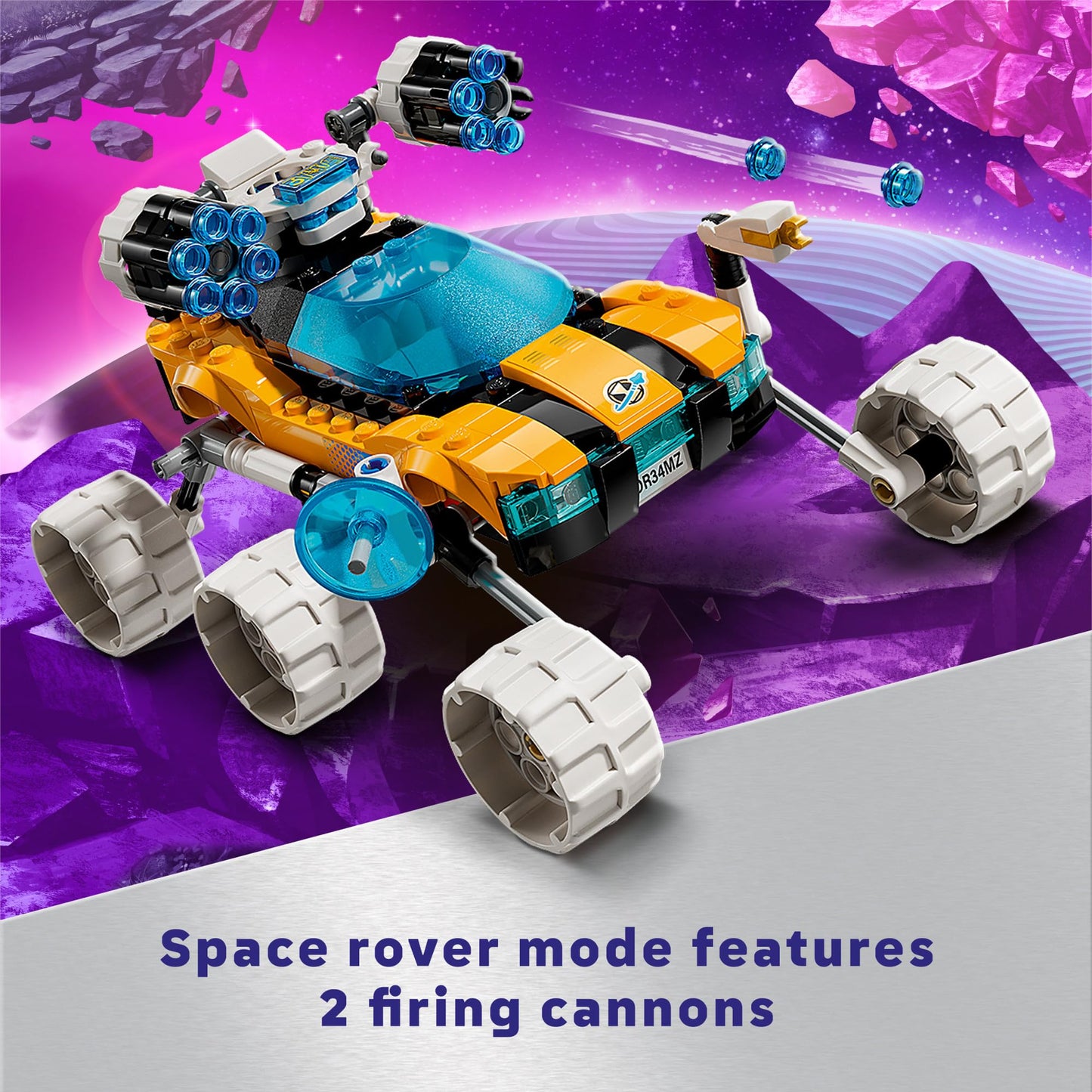 LEGO DREAMZzz Mr. Oz’s Space Car Toy, Transforming Vehicle Building Set, Includes TV Show Minifigures Mr. Oz, Albert and Jayden, Space Shuttle Toy