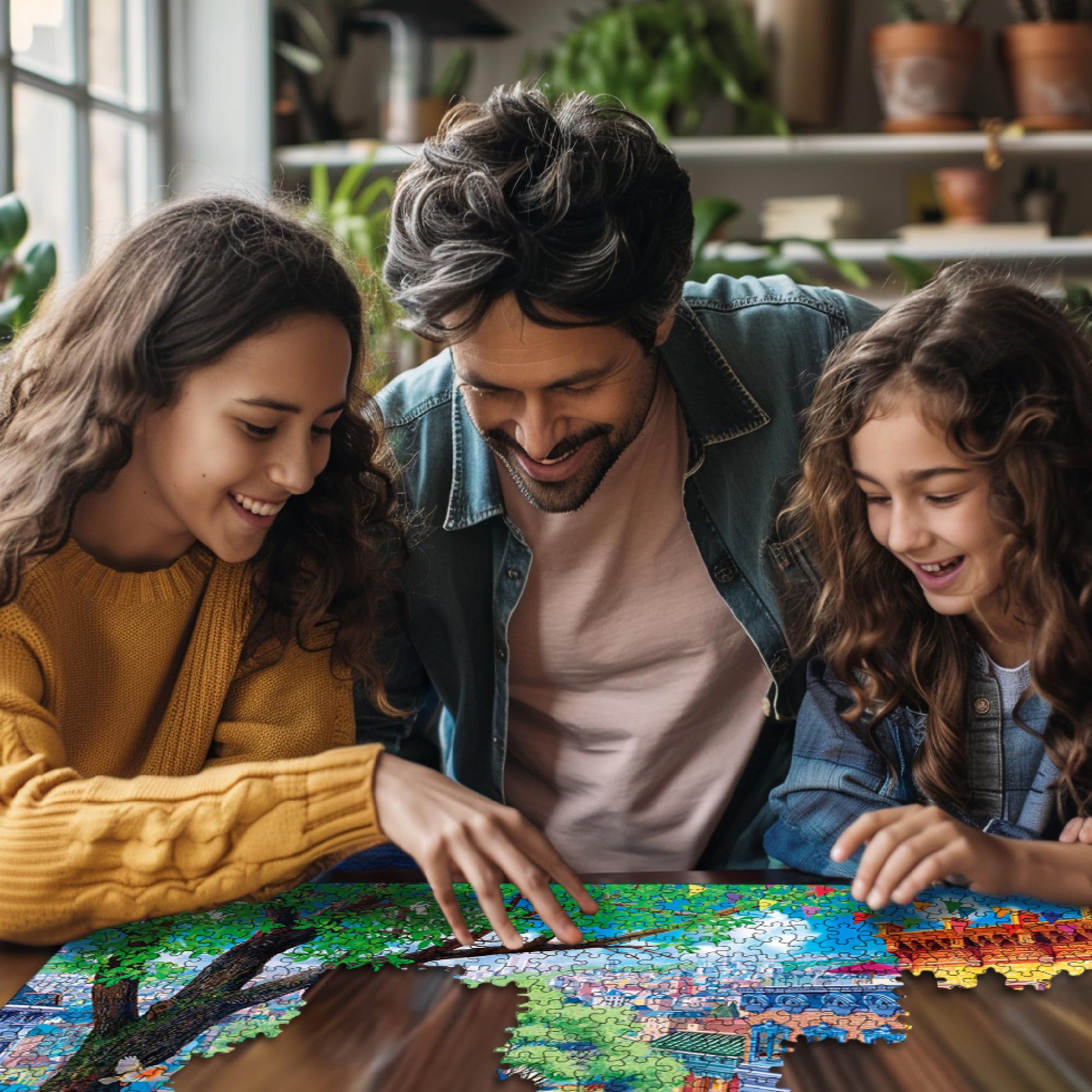 White Mountain Puzzles Spring in the City Puzzle, 1 EA
