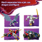 LEGO NINJAGO Zane's Ultra Combiner Mech Ninja Toy - Pretend Play 4-in-1 Building Toy Set for Kids, Boys and Girls, Ages 9+ - with 6 Minifigures - Gift