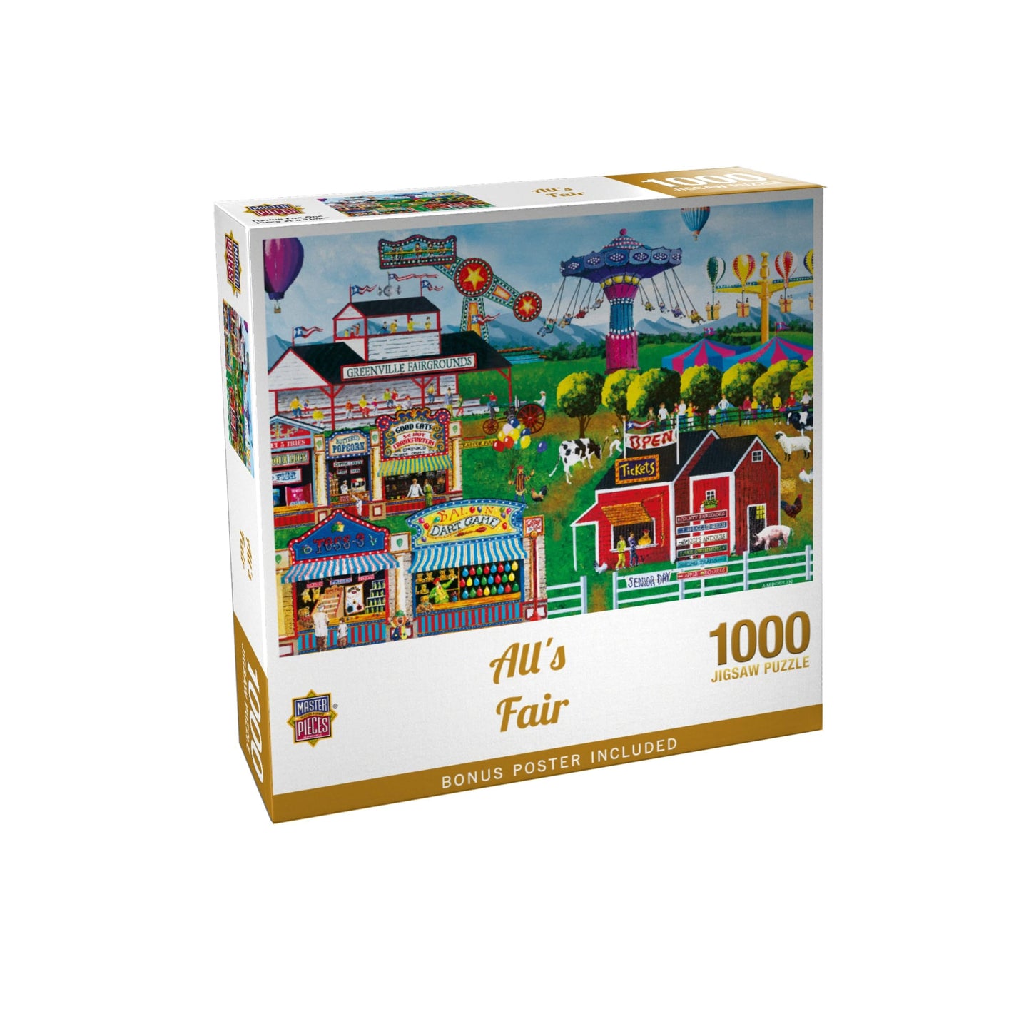 Masterpieces Jigsaw Puzzle 1000 Pieces for Adults and Families - All's Fair - 19.25"x26.63"