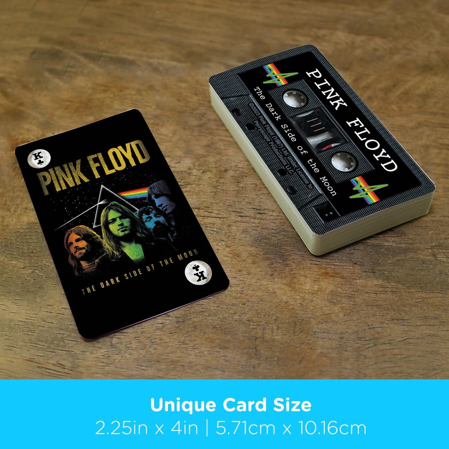 Aquarius Pink Floyd DSOM Cassette Playing Cards - for Your Favorite Card Games - Officially Licensed Merchandise & Collectibles