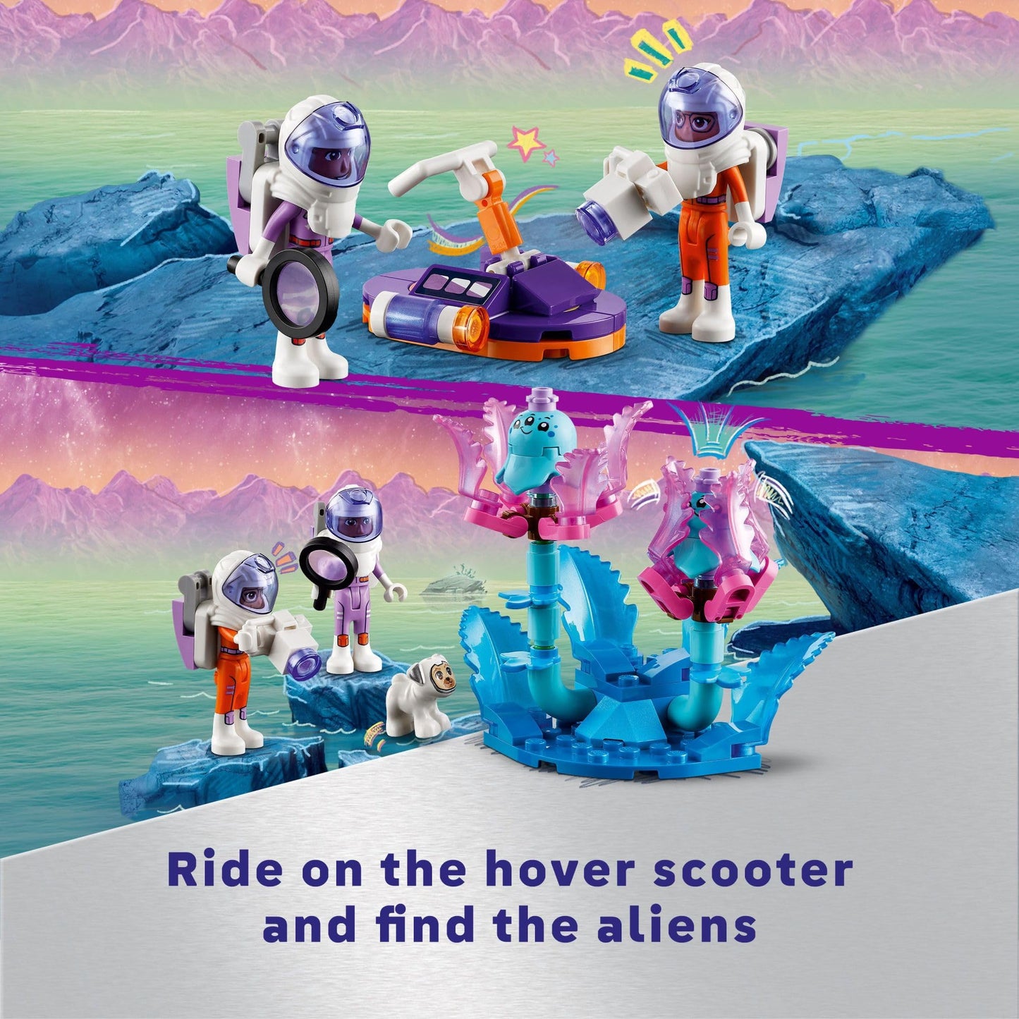 LEGO Friends Space Research Rover Toy and Science Playset, Gift for 8 Year Old Girls and Boys, Building Toy for Space Lovers and Kids with 2