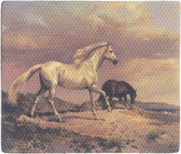 Aztec Imports, Inc. Dollhouse Miniature Tableau on Canvas Horses, #G7951